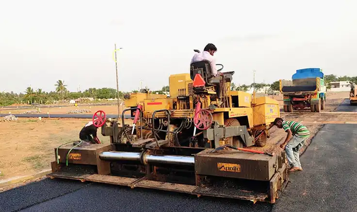 Tar road construction, coimbatore